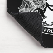 タキシードのペンギン- (Linux、開いた源、Copyleft、FSF) マウスパッド (コーナー)