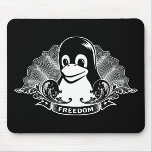 タキシードのペンギン- (Linux、開いた源、Copyleft、FSF) マウスパッド
