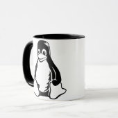 タキシードのペンギン- (Linux、開いた源、Copyleft、FSF) マグカップ (正面左)