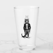 タキシードの上品な猫 タンブラーグラス (裏面)