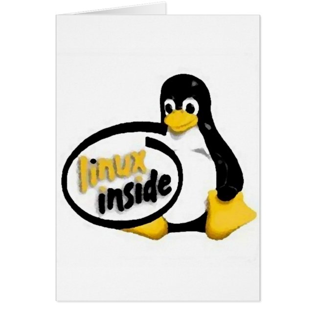 タキシードの中のLINUX Linuxのペンギンのロゴ (正面)