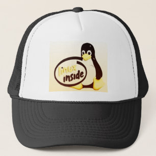 タキシードの中のLINUX Linuxのペンギンのロゴ キャップ
