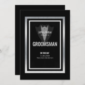 タキシードの仲間 黒と白のタキシード 招待状 (正面/裏面)