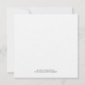 タキシードの保存黄色い日付-および麻布の灰色 セーブザデート (裏面)