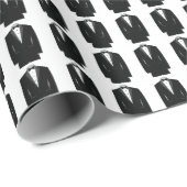 タキシードの包装紙 ラッピングペーパー (ロールコーナー)