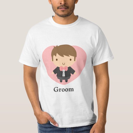タキシードの可愛い花婿様 Tシャツ (正面)