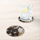 タキシードの子ネコ ラウンドペーパーコースター (インサイチュ)