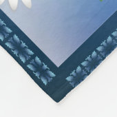 タキシードの子ネコFaceKittenおよびデイジー フリースブランケット (角)