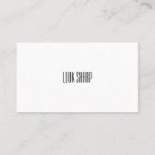 タキシードの小売業カード 名刺 (裏面)