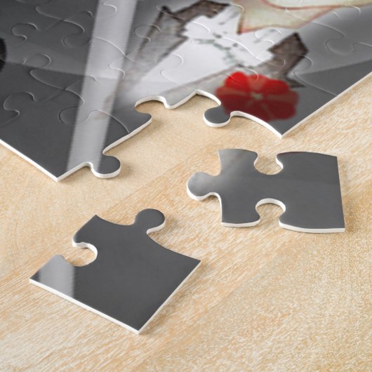 タキシードの愛らしいヴィンテージの2つのゲイの男性のカップル ジグソーパズル (側面)