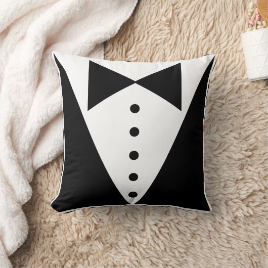 タキシードの枕 クッション (ブランケット)