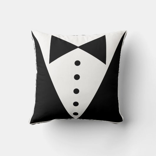 タキシードの枕 クッション (裏面)