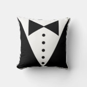タキシードの枕 クッション (正面)