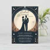 タキシードの男性たち ブラックタイの結婚前お祝い 招待状 (スタンド正面)