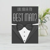 タキシードの結婚式でベストマンになってくれる？ 招待状 (スタンド正面)