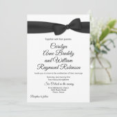 タキシードの蝶ネクタイ ウェディング招待状 招待状 (スタンド正面)