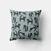 タキシードの黒猫 クッション (裏面)