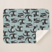 タキシードの黒猫 シェルパブランケット (正面(横))