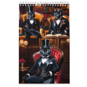 タキシードの黒猫。猫は人間らしい カレンダー (カバー)