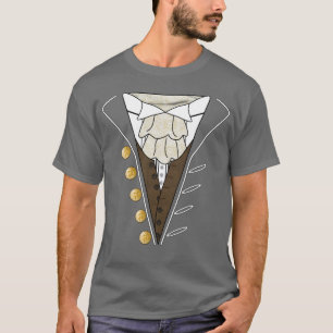 タキシードのCravatのオリジナルのTシャツの灰色 Tシャツ