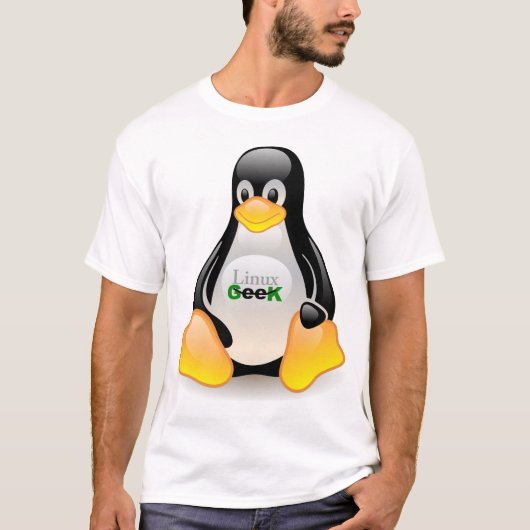 タキシードのLinuxのギーク Tシャツ (正面)
