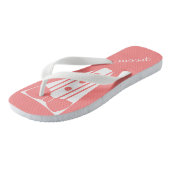 タキシードは色を個人化します ビーチサンダル (アングル)