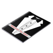 タキシードをする新郎 ノートブック (左側)