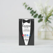 タキシードウェディングプランナーイベントオーガナイザーPROM 名刺 (スタンド正面)