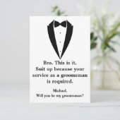 タキシードエレガントドミニマルシックなグルメ 招待状 (スタンド正面)