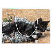 タキシードキッテンティンセルとライツパインタリー ラージペーパーバッグ (裏面)