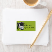 タキシードキットン&ラディバグ水彩画ラベル ラベル (インサイチュ)