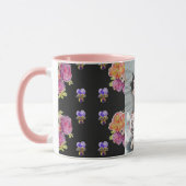 タキシードキャッおもしろいトハッピーダンス誕生日マグカップバラ マグカップ (左)