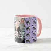 タキシードキャッおもしろいトハッピーダンス誕生日マグカップ虎猫 マグカップ (正面右)