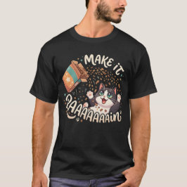 タキシードキャットのかわいい混沌としたデザイン Tシャツ