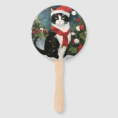 タキシードキャットのクリスマス ハンドファン (裏面)