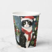 タキシードキャットのクリスマス 紙コップ (裏面)