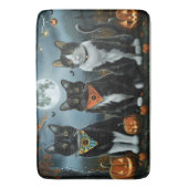 タキシードキャットのハロウィーン バスマット (正面縦)