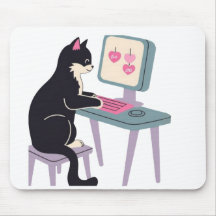 タキシードキャットのマウスパッド ネコ好きさんに