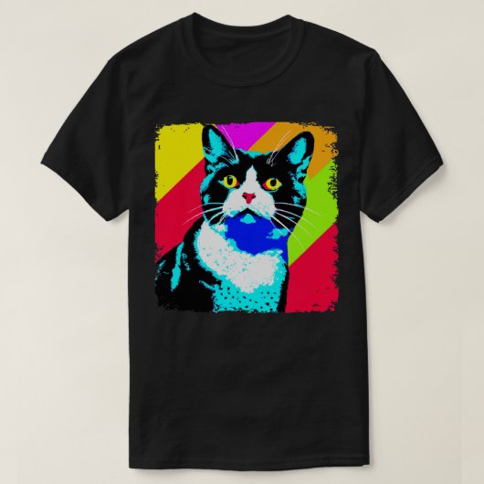 タキシードキャットアート猫好きギフト4 Tシャツ (デザイン正面)
