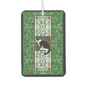 タキシードキャットファンシーデザイングリーン カーエアーフレッシュナー (正面)