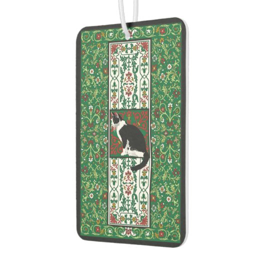 タキシードキャットファンシーデザイングリーン カーエアーフレッシュナー