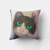 タキシードキャットブルーアイ装飾用クッション クッション (裏面)