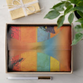 タキシードキャットレトロスタイルヴィンテージサンセット 薄葉紙 (ギフト)