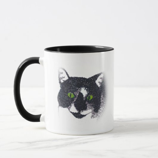 タキシードキャット顔マグ マグカップ (左)