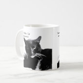 タキシードキャット+陰気な笑顔 コーヒーマグカップ (正面左)