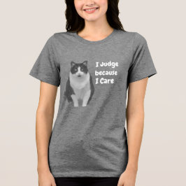 タキシードキャット I Judge トライブレンドTシャツ