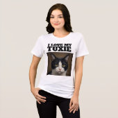 タキシードキャットLOVE Tシャツ (正面全面)