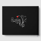 タキシードスーツ&ブライド結婚シルエット ゲストブック (裏面)