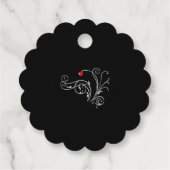 タキシードスーツ&ブライド結婚シルエット フェイバータグ (裏面)