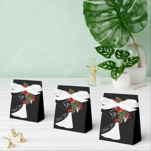 タキシードスーツ&ブライド結婚シルエット フェイバーボックス (複数)